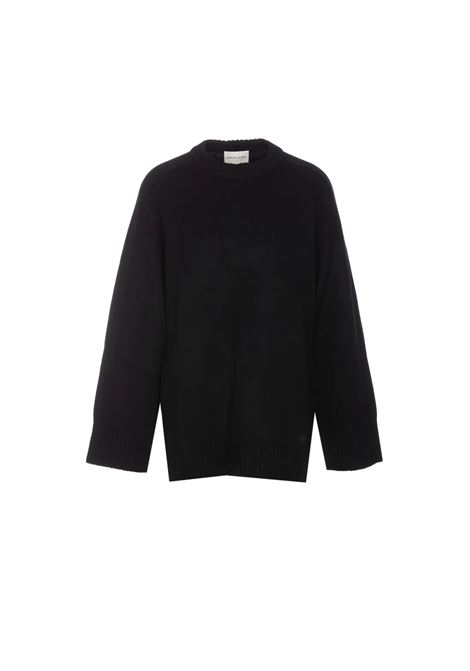 safi sweater woman black in wool LOULOU DE SAISON | SAFIBLACK